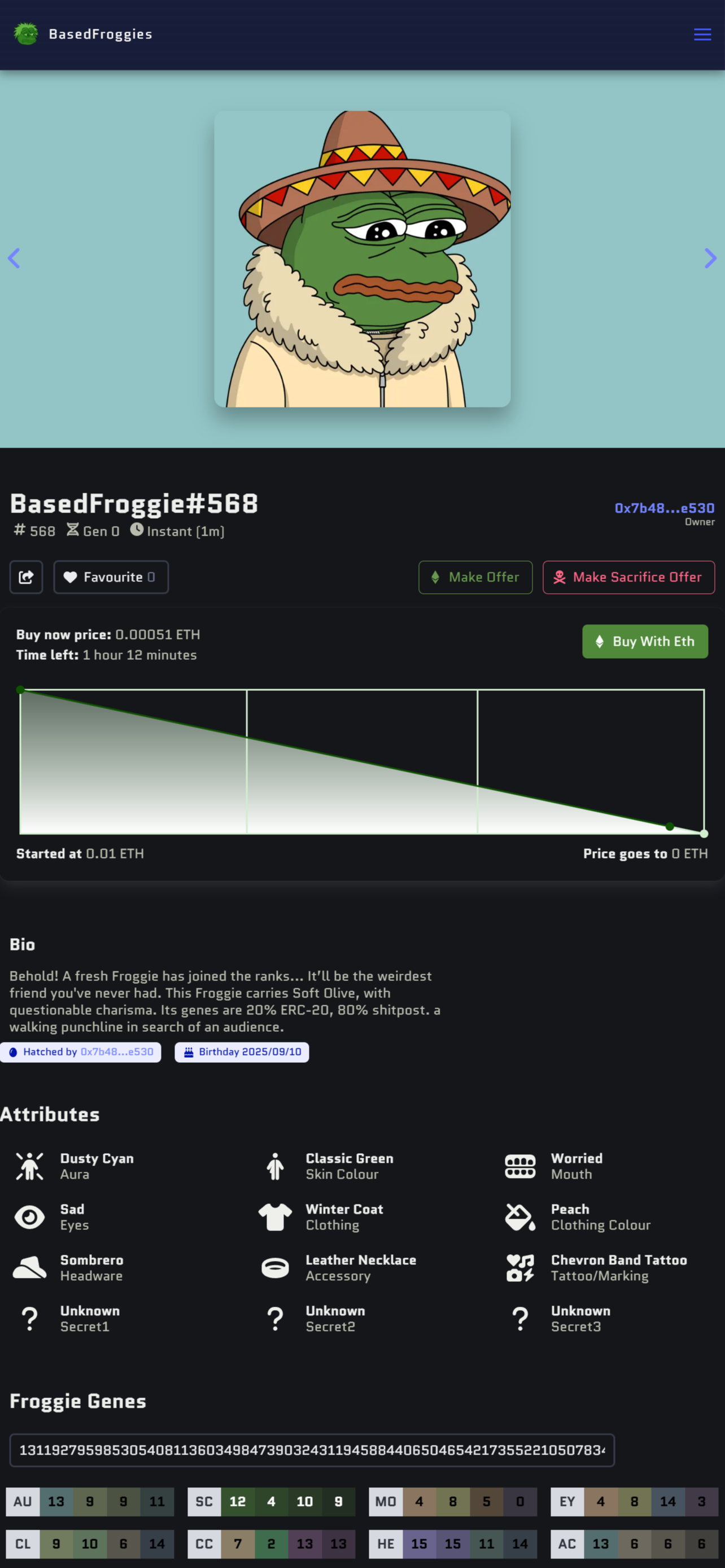 Based Froggies - Farcaster Mini Apps screenshot